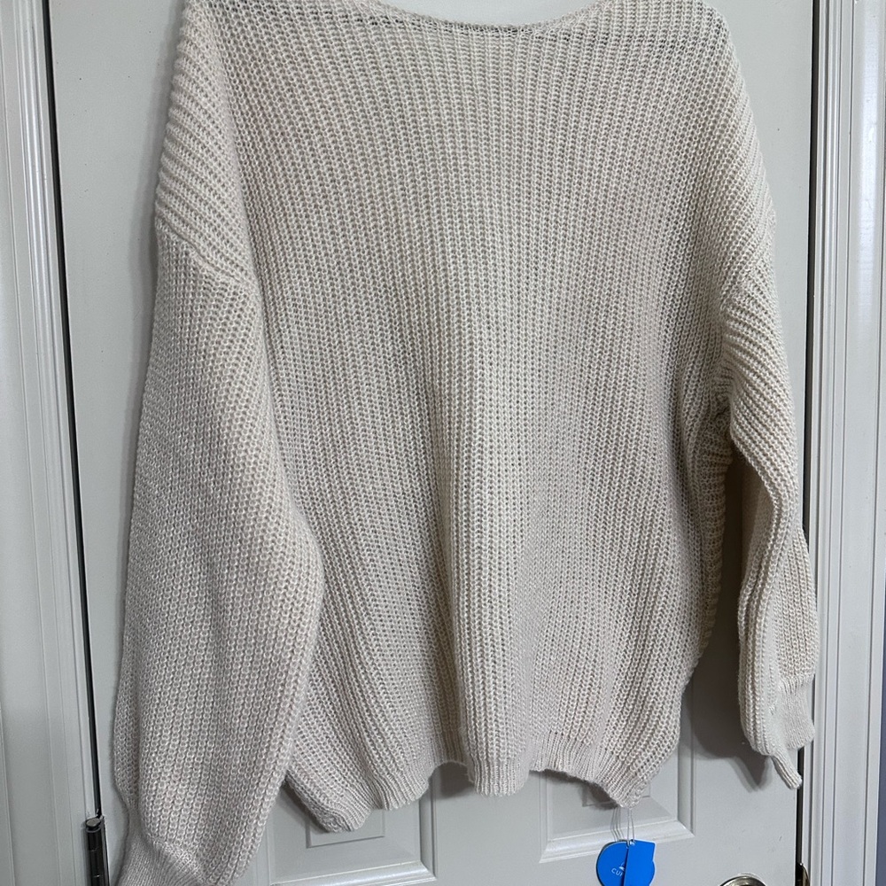 Cupshe Cream Knit Sweater